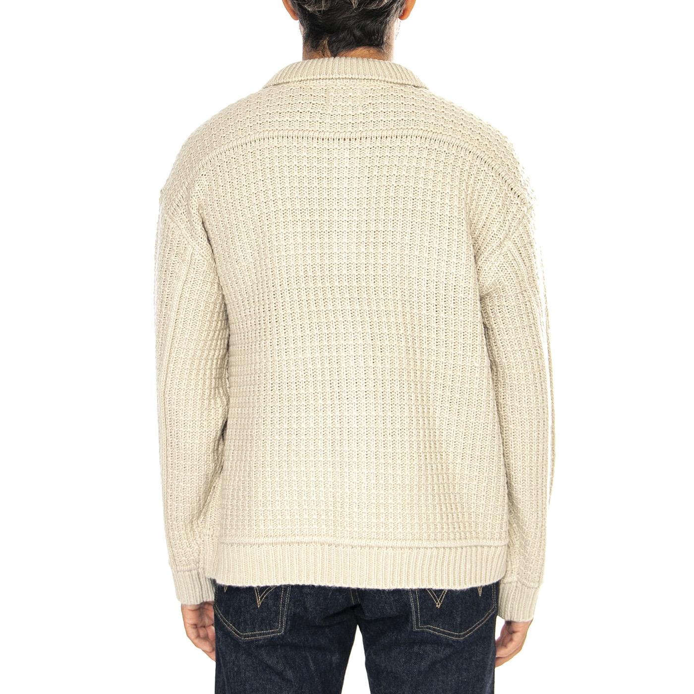 JJ Sweater Jacket Natural - Giacca Cardigan Uomo Beige 151000091-NAT  OBEY 