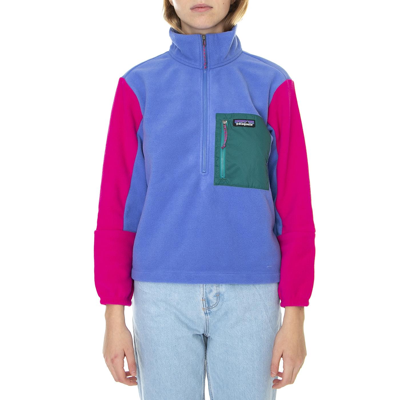 W's Microdini 1/2 Zip P/O Float Blue - Felpa Collo Alto Donna Multicolore 26260-FLBL  PATAGONIA 