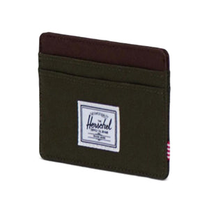 Charlie Cardholder Ivy Green / Chicory Coffee - Portacarte Verde 30065-04488-OS  HERSCHEL 
