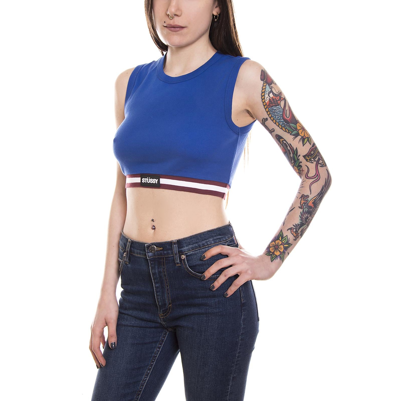 CULVER TANK BLUE 214393-BLUE  STUSSY 