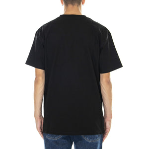 M' S/S American Script T-Shirt Black / Gold - Maglietta Girocollo Uomo Nera I029956.89.XX.03  CARHARTT WIP 
