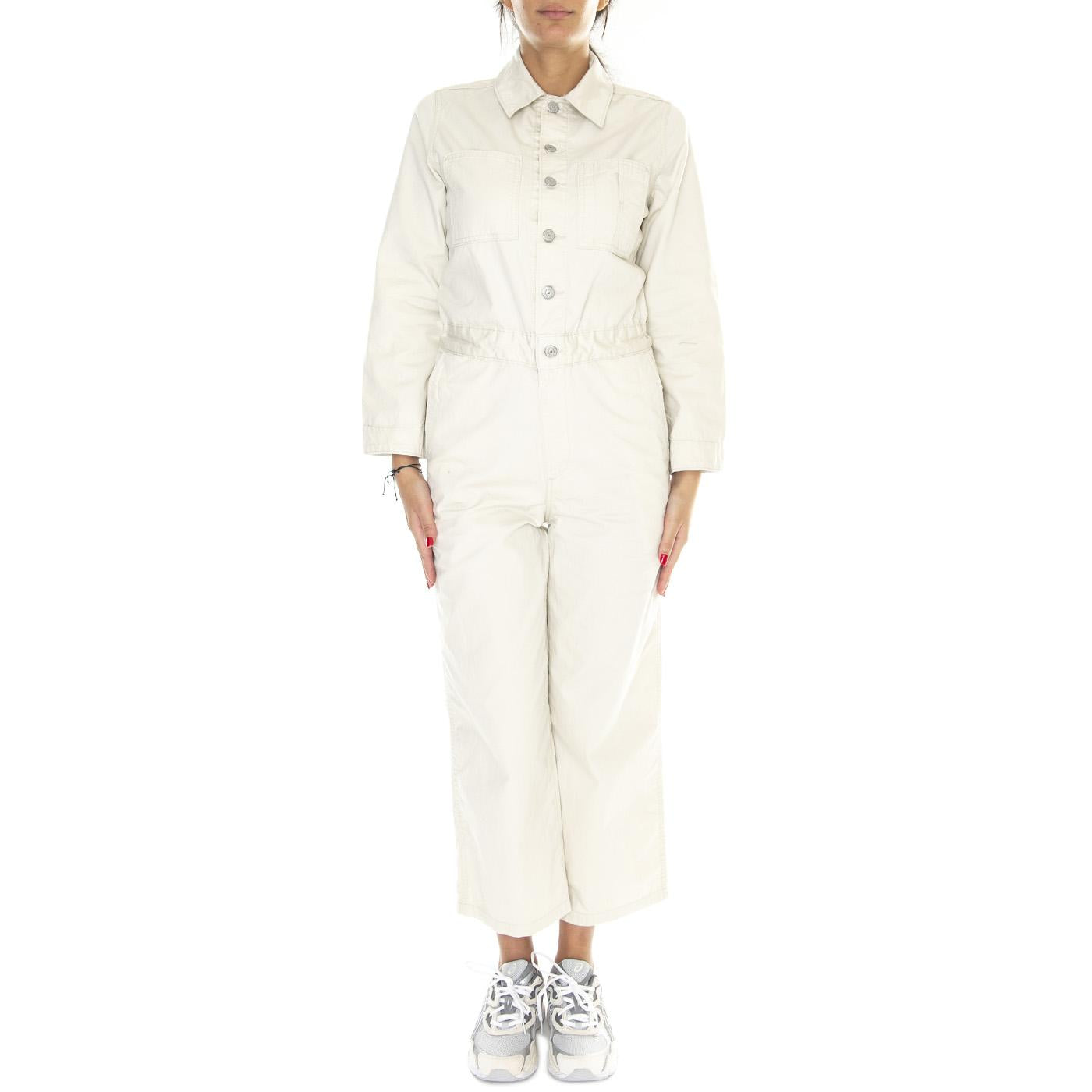 Iconic Jumpsuit Almond Milk Neutral - Salopette Donna Beige A5930-0003  LEVIS 