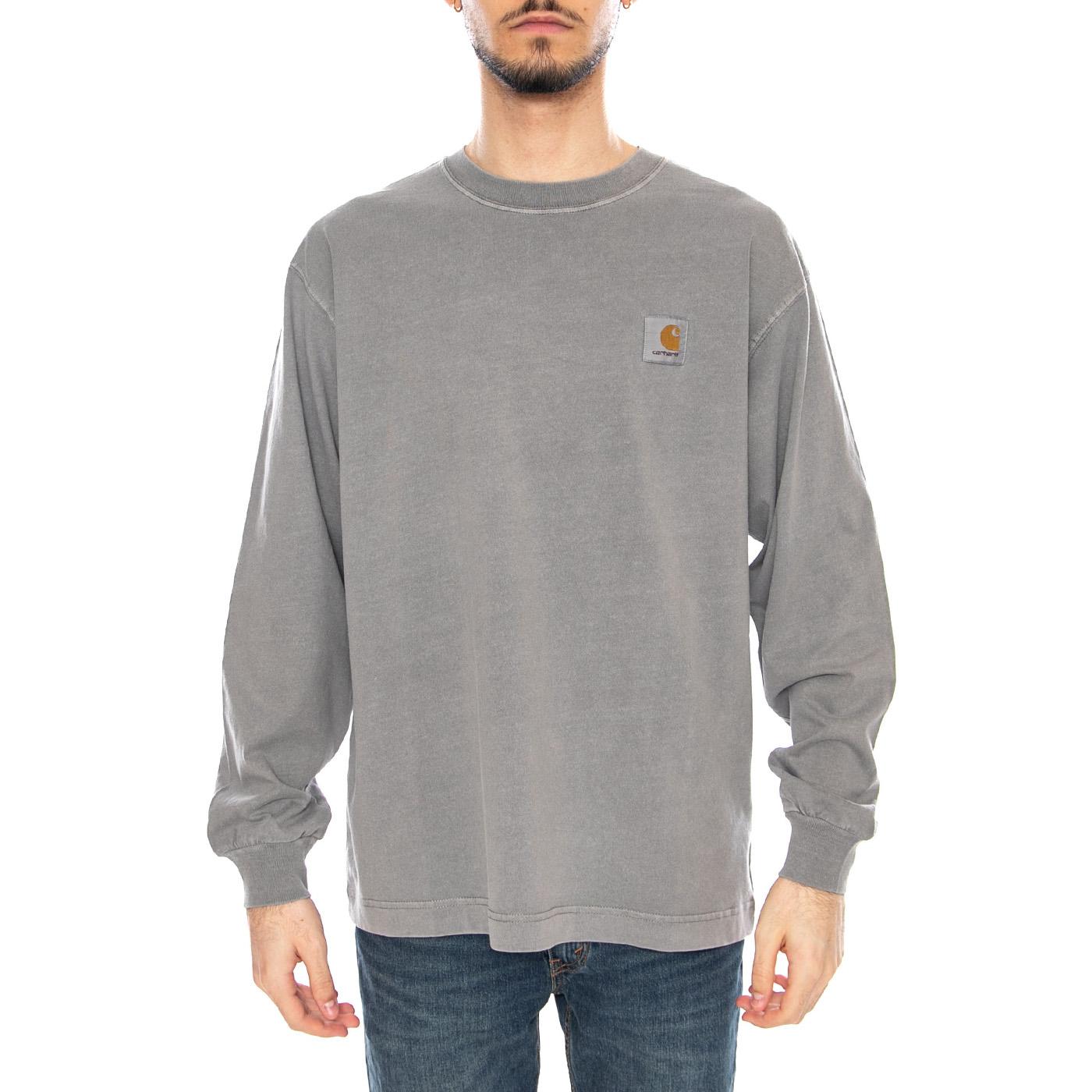 L/S Nelson T-Shirt Yosemite - Maglietta Girocollo Maniche Lunghe Uomo Grigia I029948 2LRGD CARHARTT WIP 