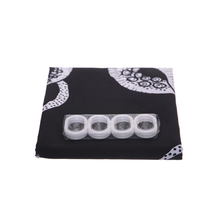 Octopus Shower Curtain Original Black / White - Tenda da Doccia Nera 19SOSA01-BLACKWHITE  OCTOPUS 