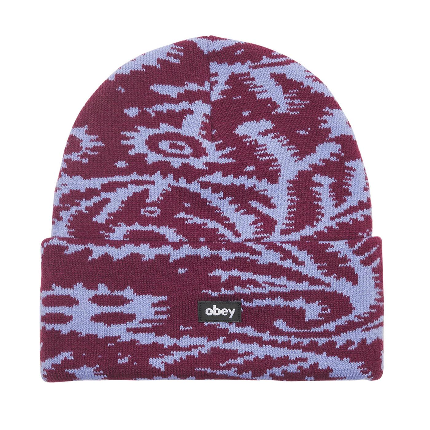 Magnolia Beanie Beetroot / Multi - Cappellino in Maglia Rasata Multicolore 100030196 BET OBEY 