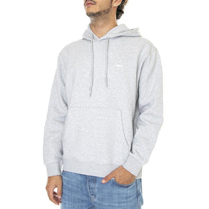 Established Works Bold Hooded Fleece Ash Grey - Felpa con Cappuccio Uomo Grigia 112470169-AGRYe  OBEY 
