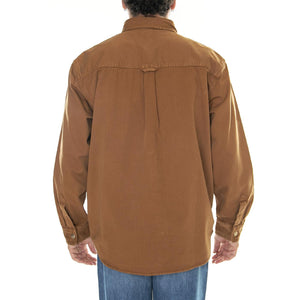 Derby Shirt Jac Hamilton Brown / Garment Dyed - Giacca Smanicata Invernale Uomo Marrone I032111.HZGD  CARHARTT WIP 