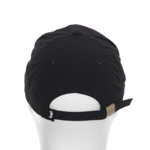 STOCK LABEL STRAPBACK CAP BLACK 131771-BLACK  STUSSY 