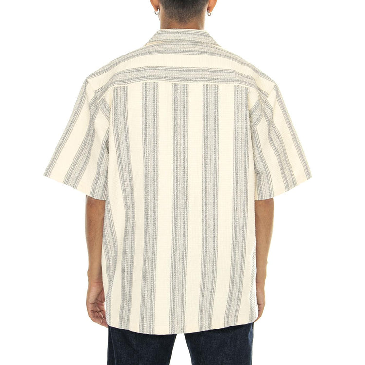 S/S Dodson Shirt Dodson Stripe, Natural - Camicia Maniche Corte Uomo Multicolore I033687.2A2XX  CARHARTT WIP 