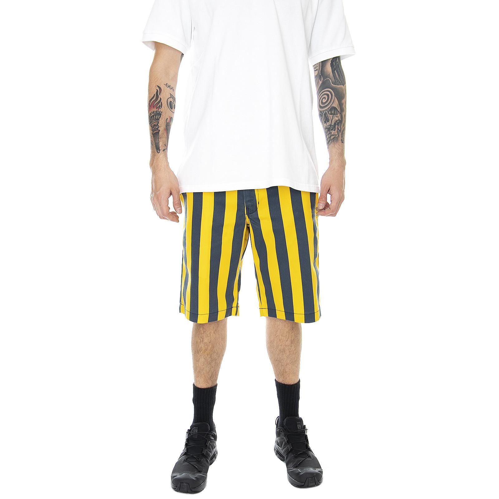 Hague Shorts - Custard / White - Bermuda Uomo Multicolore 01 220145-CUS . DICKIES 
