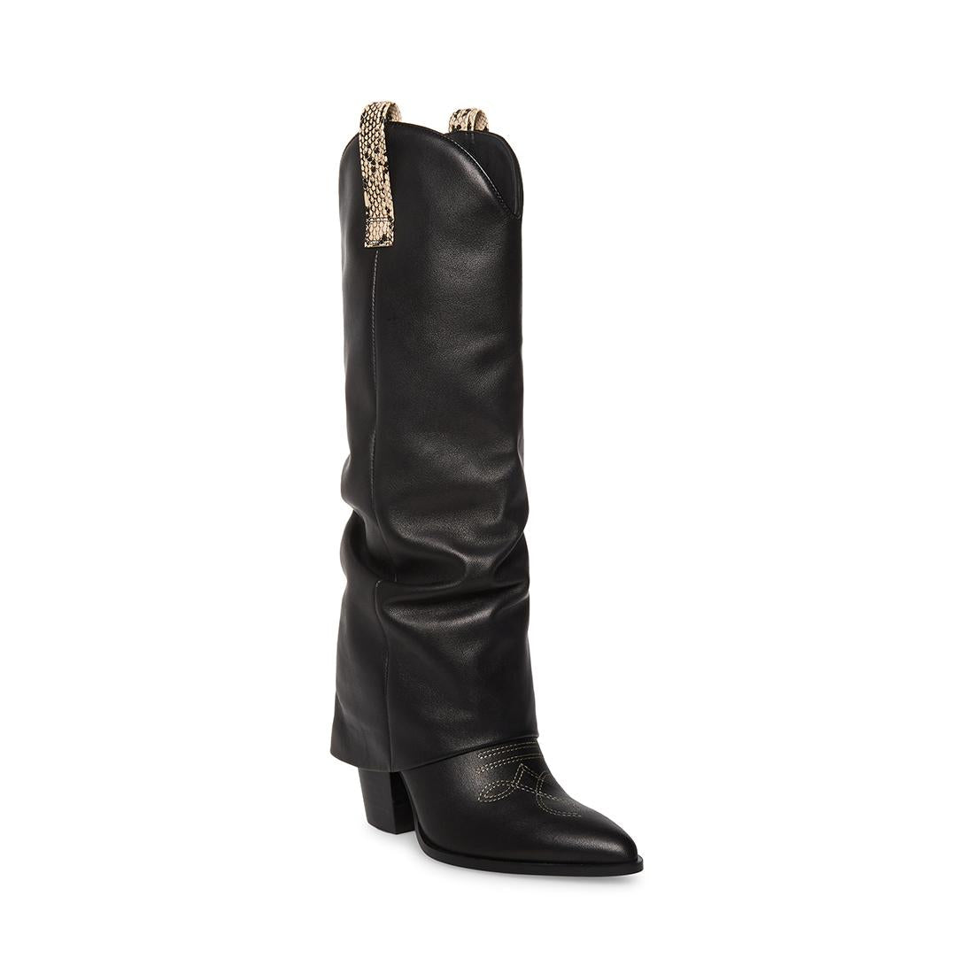 Lassy Black / White Snake - Stivali Donna Neri SMSLASSY-195  STEVE MADDEN 