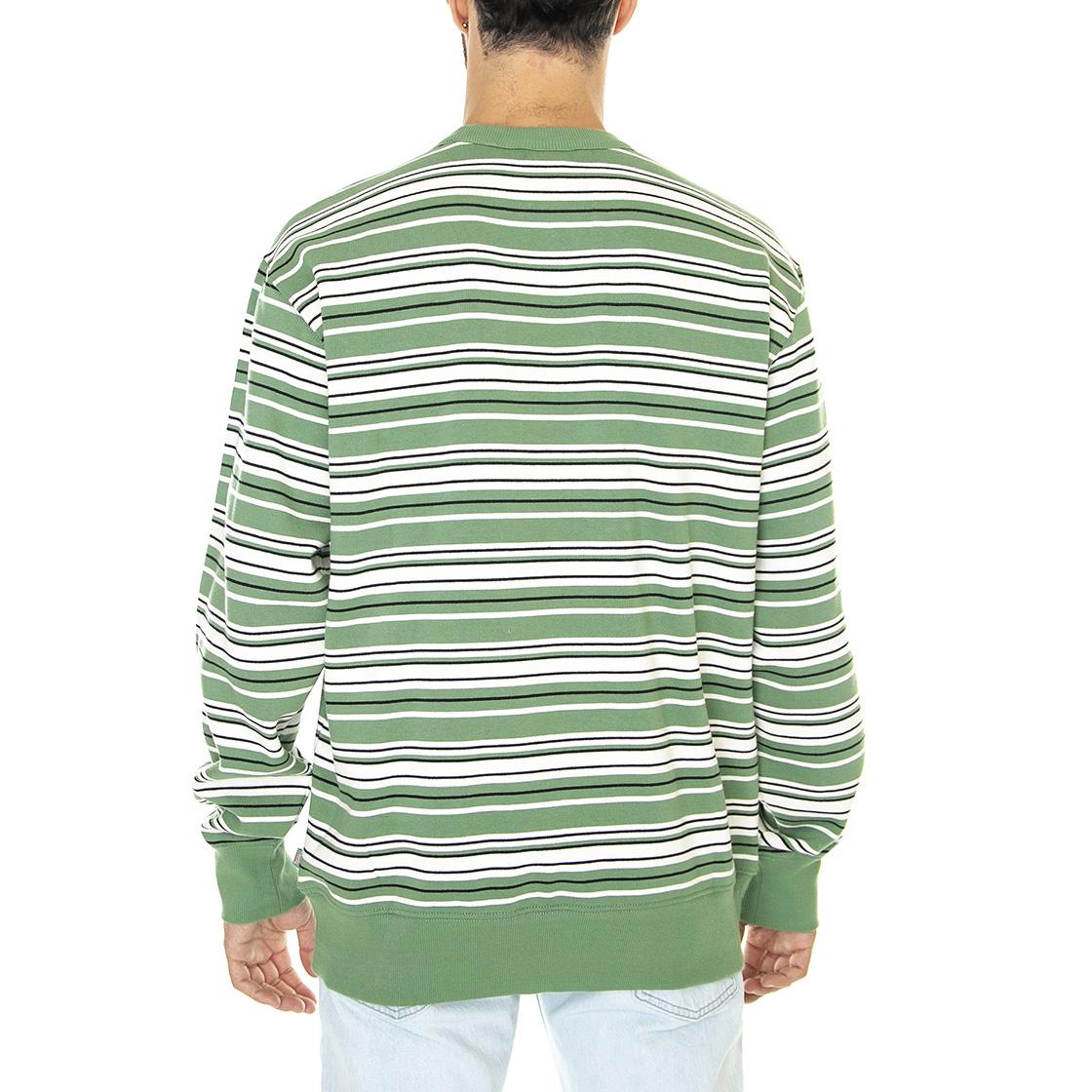 Westover Stripe Sweat Dark Ivy - Felpa Girocollo Uomo Verde / Multicolore DK0A4Y25C971  DICKIES 