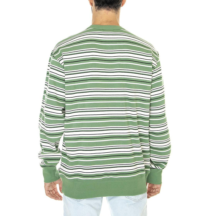 Westover Stripe Sweat Dark Ivy - Felpa Girocollo Uomo Verde / Multicolore DK0A4Y25C971  DICKIES 