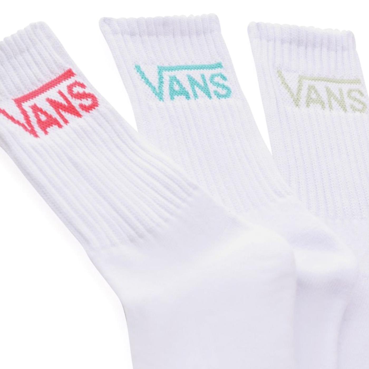 Wm Classic Crew 6.5-10 3-PK LINT - Set da Tre Paia di Clazini Bianchi VN0A49ZFBQH1  VANS 