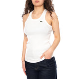 S/M White Tank Top - Women's White Tank Top LACOSTE