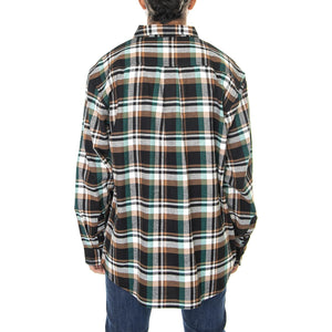 Flex Flannel L/S Shirt Black / Cadium Green - Camicia Uomo in Flanella Multicolore DK0A4XU6C641  DICKIES 