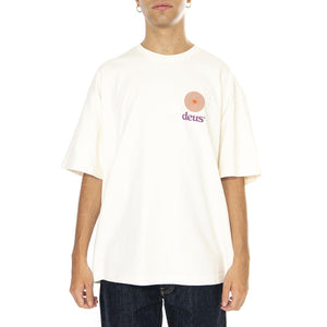 Strata Tee Vintage White - Maglietta Girocollo Uomo Beige DMF241762  DEUS EX MACHINA 