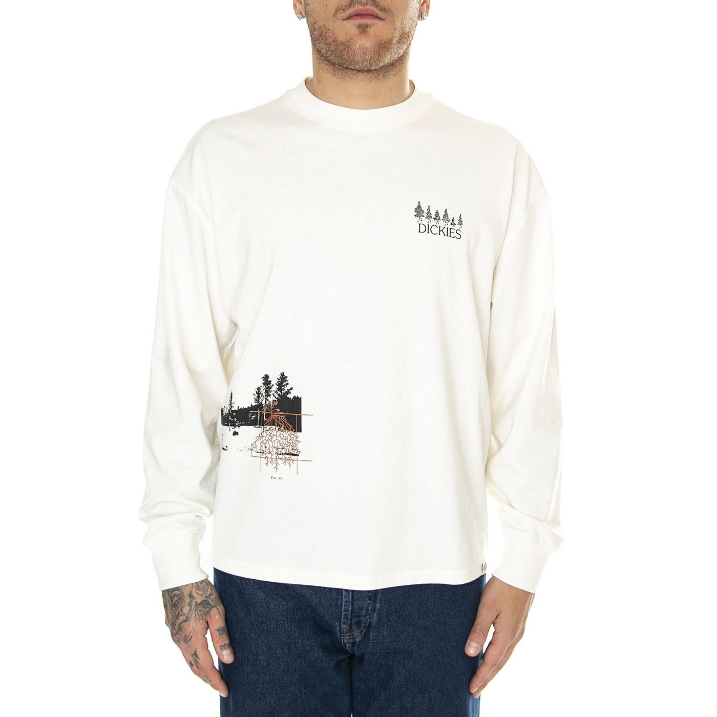 Kenbridge Tee Ls Cloud - Maglietta Girocollo Maniche Lunghe Uomo Beige DK0A4YVRC581  DICKIES 