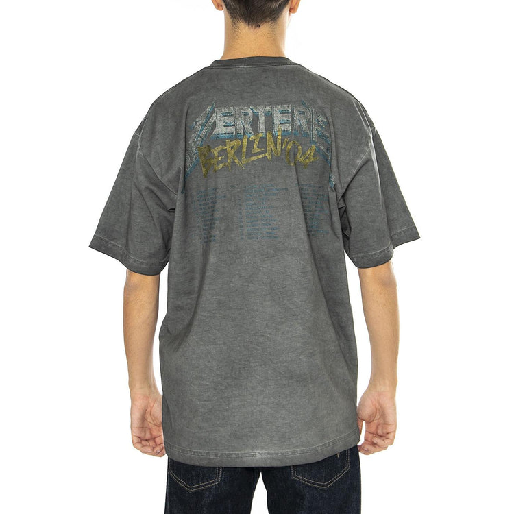 Justice T-Shirt Washed Black - Maglietta Girocollo Uomo Grigia VER-T246-WSDBLK  VERTERE BERLIN 