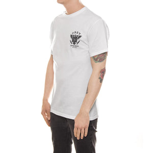 LIBERTY & JUSTICE PREMIUM S/S TEE WHITE 165361418-WHT  OBEY 