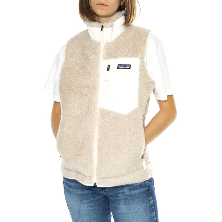 W's Classic Retro-X Vest-NLBI - Giacca Smanicata Donna Beige 23083-NLBI  PATAGONIA 
