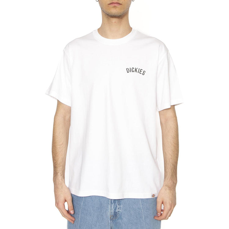 Dickies Snake SS Tee White - Maglietta Girocollo Uomo Bianca DK0A4Z990WH1  DICKIES 