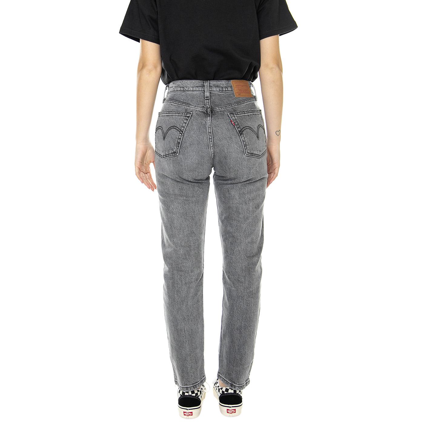 501 Crop Z0623 Gray Worn In - Pantaloni Denim Jeans Donna Grigi 36200-0235  LEVIS 