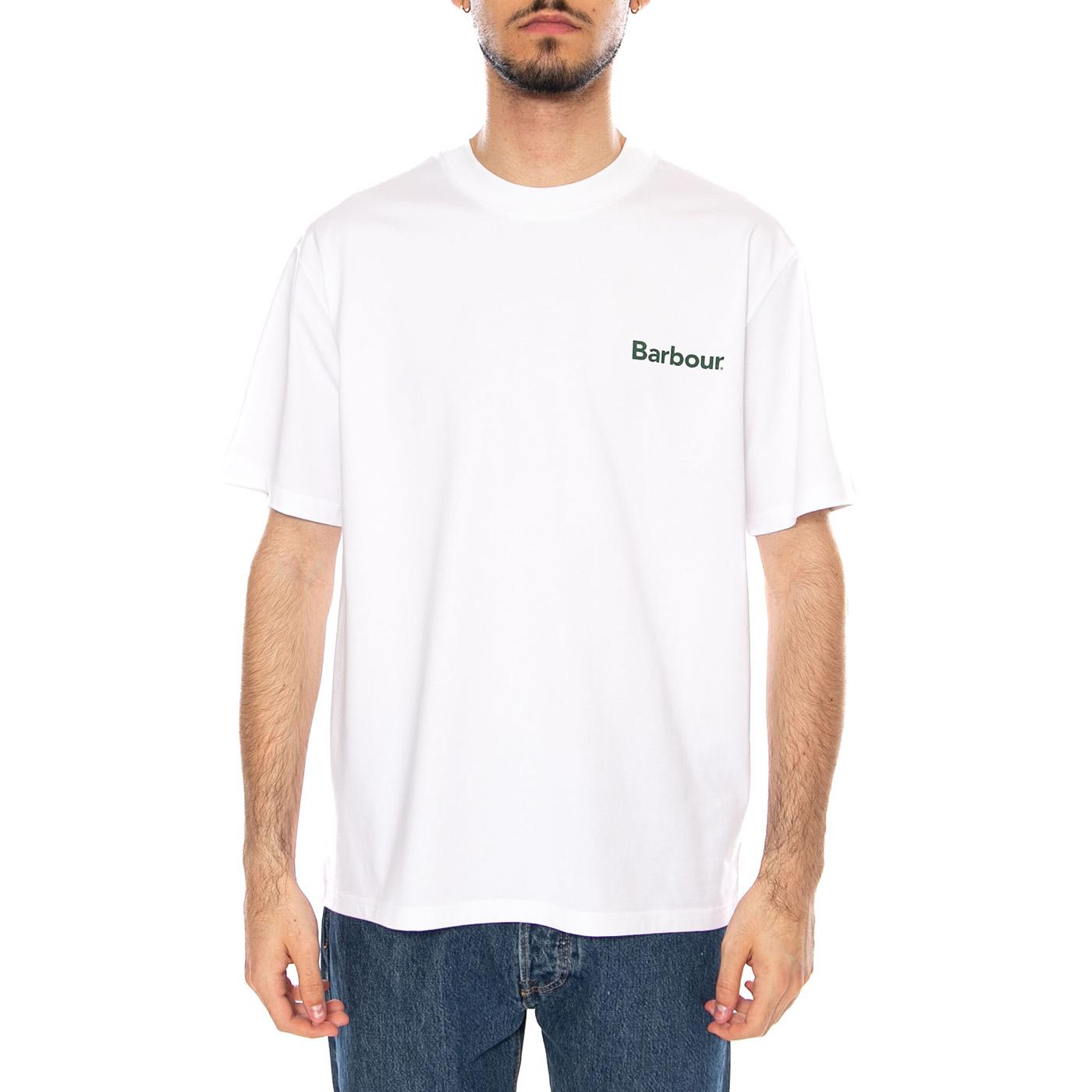 OS FIT ARCHIVE LOGO T-SHIRT - Maglietta Girocollo Uomo Bianca MTS1569 WH11 BARBOUR 
