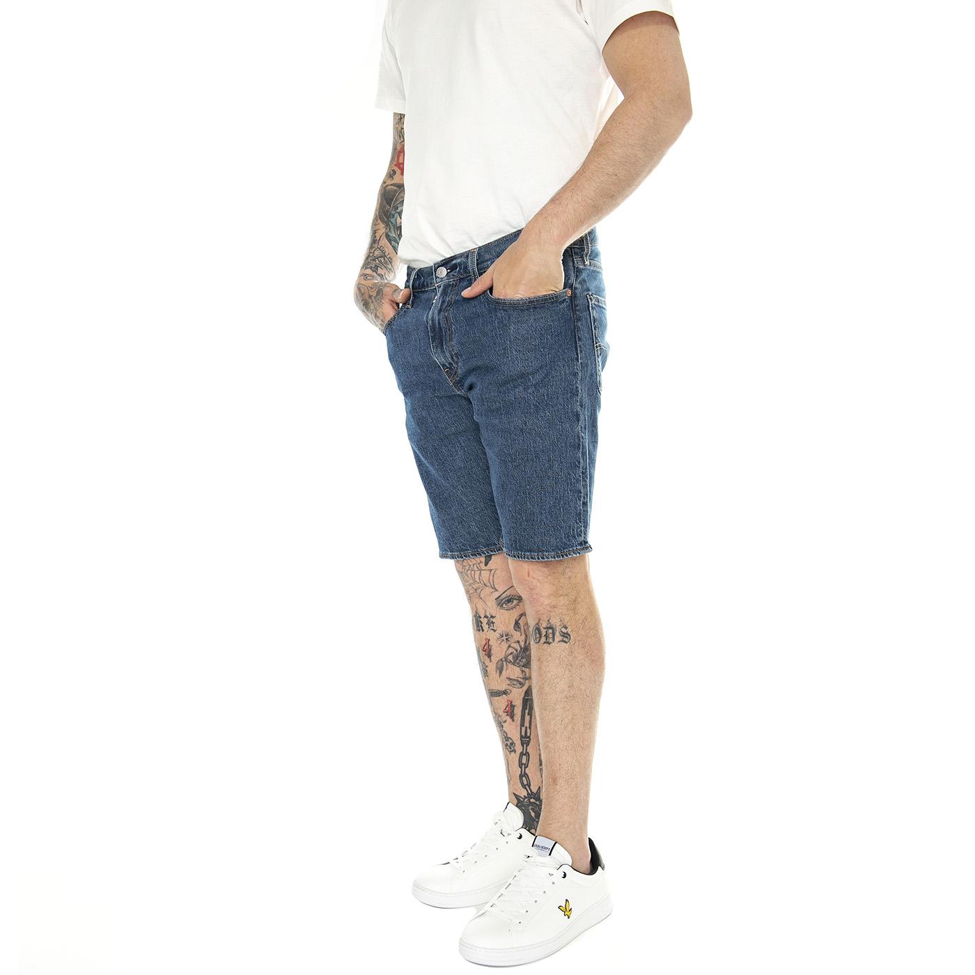 405 Standard Shorts Blue Core Cool Short Med Indigo Worn In - Bermuda Denim Jeans Uomo Blu 39864-0137  LEVIS 
