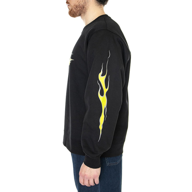 Alva Skates Crew Black - Felpa Girocollo Uomo Nera VN00061GBLK1  VANS 