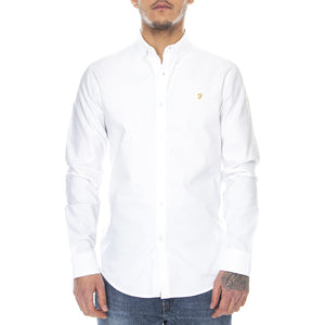 Mens Brewer White Shirt F4WSB060-104  FARAH 