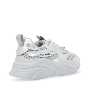 Possession Silver - Scarpe Stringate Profilo Basso Donna Argento SMPPOSSESSION-SIL  STEVE MADDEN 