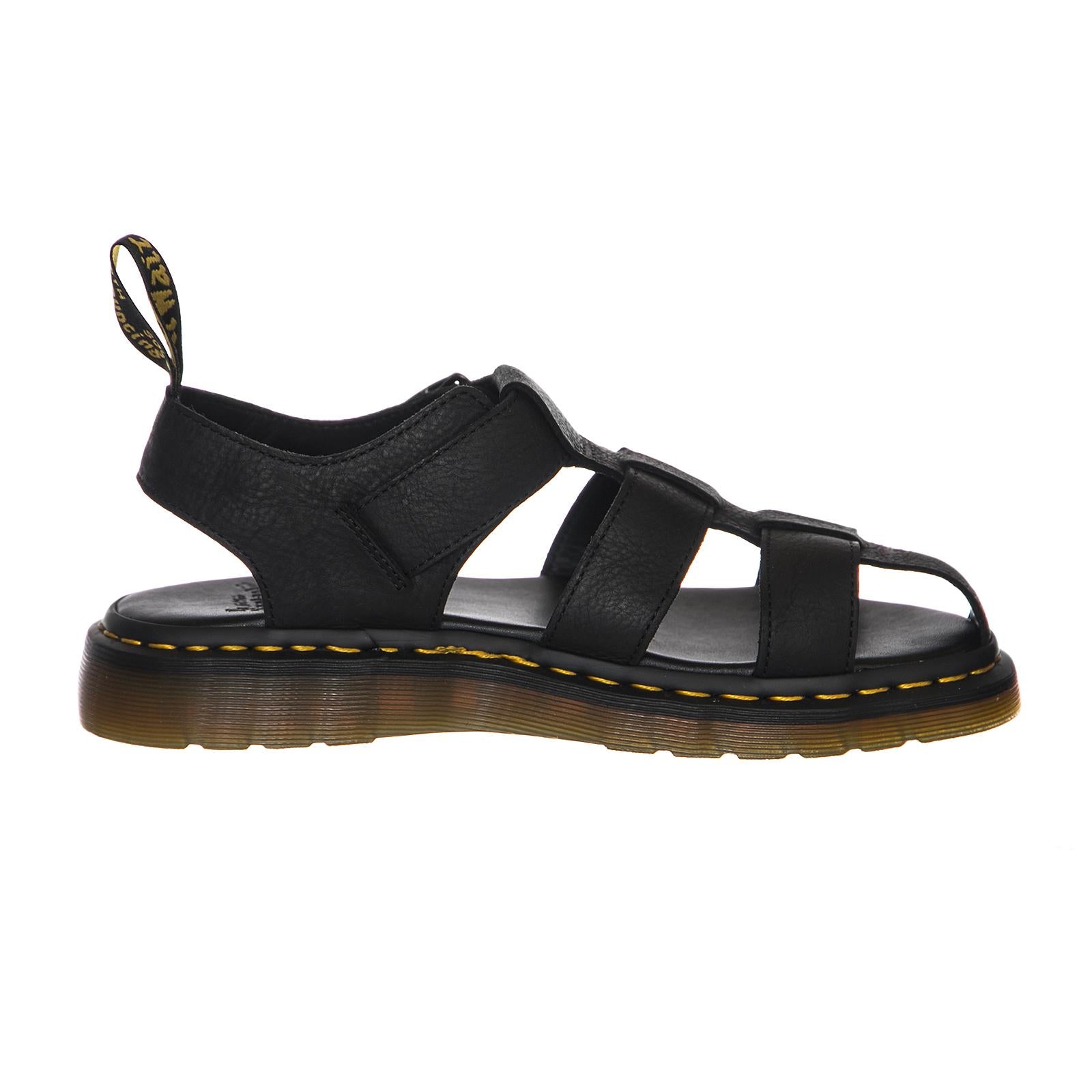 Galia Sandals - Carpathian Black - Sandali Uomo / Donna Neri DMSGALBKCA21899001  DR.MARTENS 