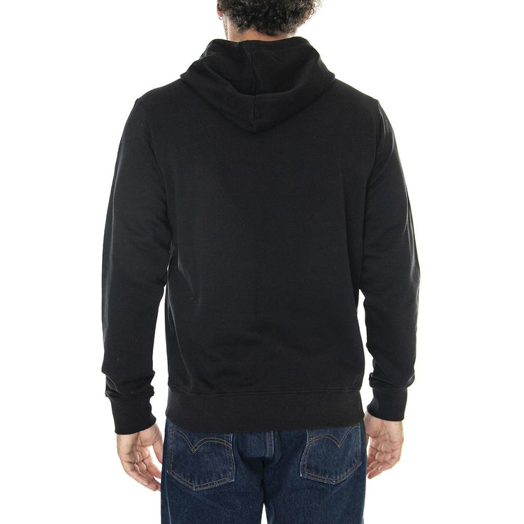 Essential Hoodie - Black - Felpa con Cappuccio Uomo Nera 6050121 10158 CAT 