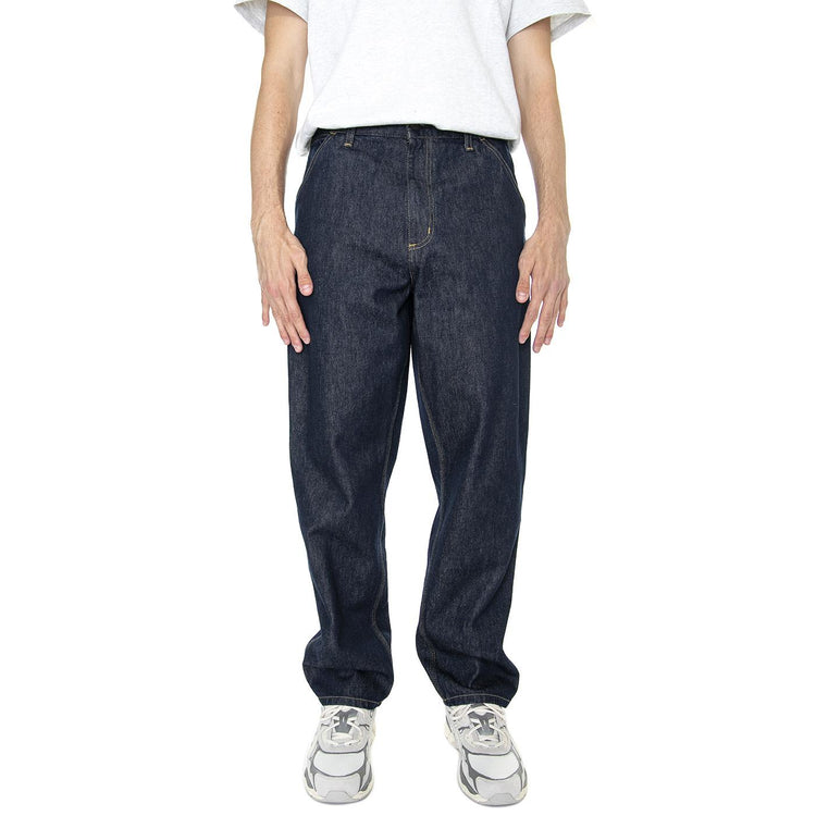 M' Single Knee Pant Blue Rinsed - Pantaloni Denim Jeans Uomo Blu I032024-0102  CARHARTT WIP 