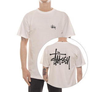 BASIC STUSSY PIG. DYED TEE NATURAL 1904031-NATURAL  STUSSY 
