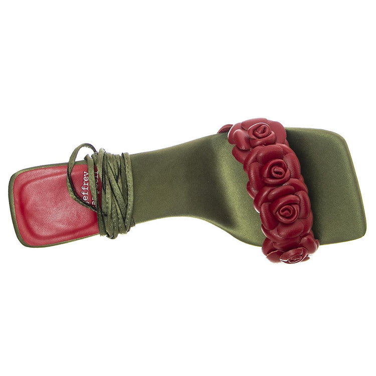 Rozi Red Kid Leather - Sandali Donna Marroni JCSJC-927-18-1-RED  JEFFREY CAMPBELL 