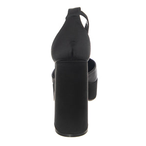 W' Londyn-Black Satin - Sandali Donna Neri SMLOND04S1-BLK  STEVE MADDEN 