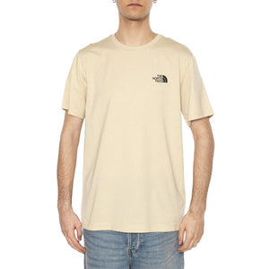 Men's S/S Simple Dome Tee - Maglietta Girocollo Uomo Beige NF0A87NG3X41  THE NORTH FACE 