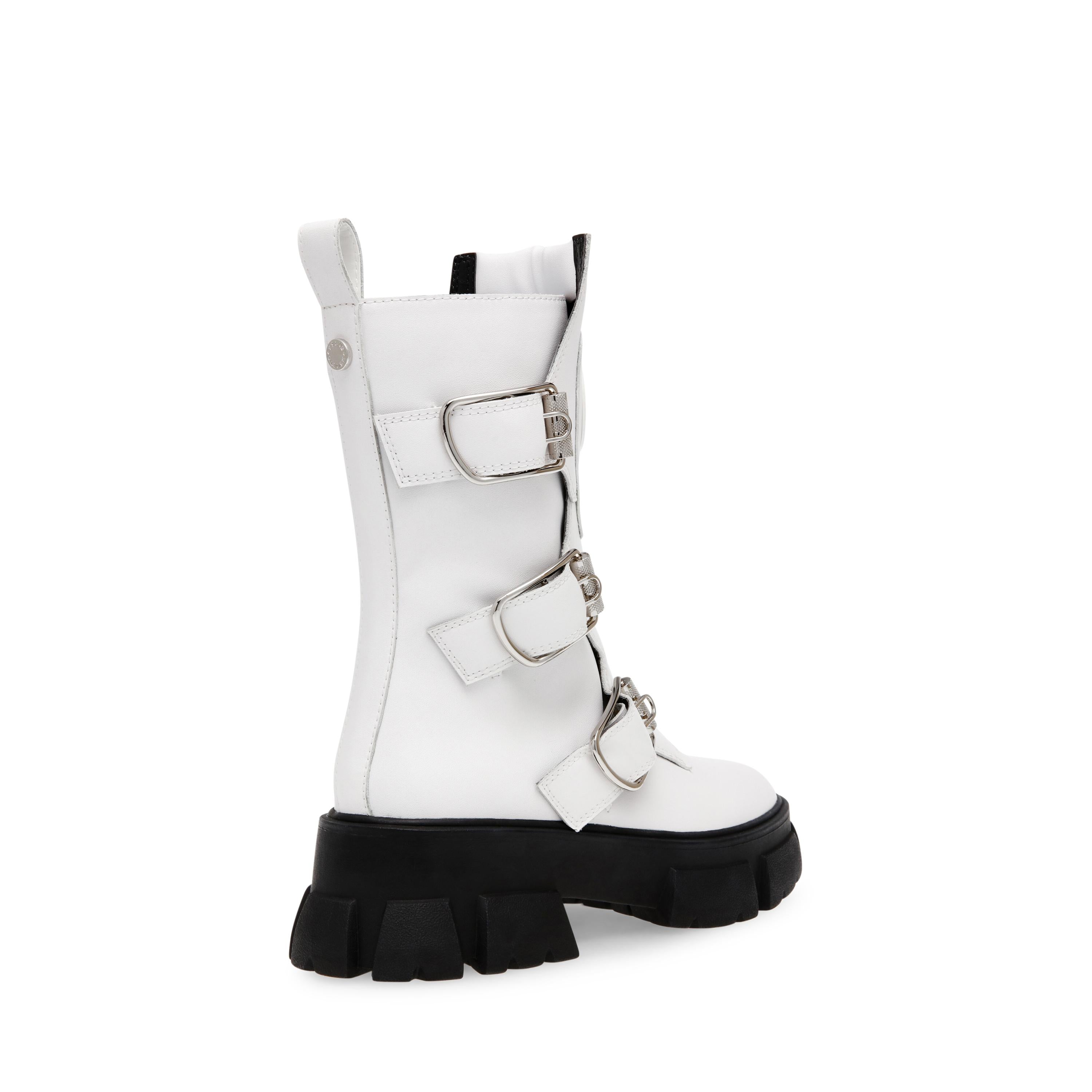 Transfixed White Leat - Stivali Donna Bianchi SMSTRANSFIXED-107  STEVE MADDEN 