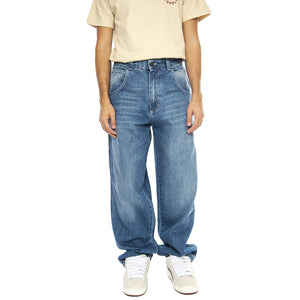 R-Bianco Alonato Used White - Pantaloni Denim Jeans Uomo Blu DENIMBLUE-660  BLUESKIN 