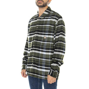 Coaling Shirt Military Green - Camicia Uomo Verde / Multicolore DK0A4XZZMGR1  DICKIES 