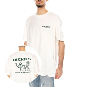 Burns Tee SS Egret - Maglietta Girocollo Uomo Bianca DK0A87QIC481 . DICKIES 