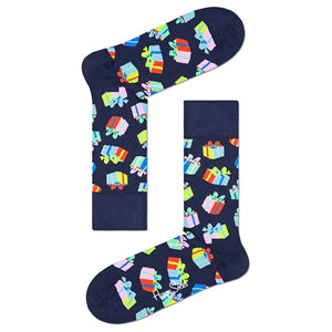 2-Pack Happy Birthday Socks Gift Set - Set da Due Paia di Calzini Multicolore XBIR02-0200  HAPPY SOCKS 