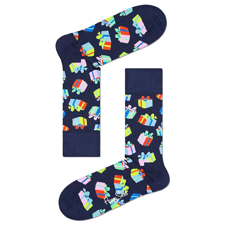 2-Pack Happy Birthday Socks Gift Set - Set da Due Paia di Calzini Multicolore XBIR02-0200  HAPPY SOCKS 