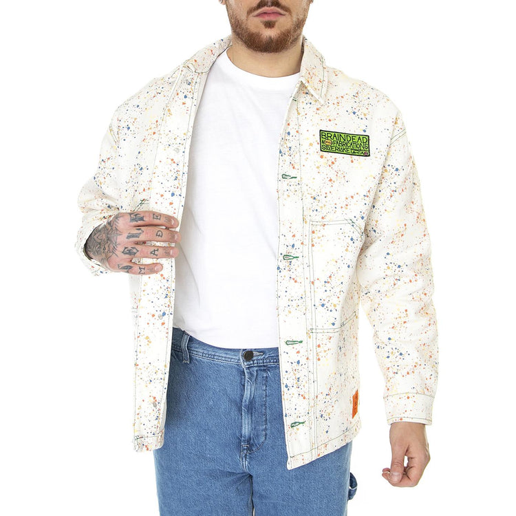 BD x DICKIES Gardening Jacket Whisper White - Giacca Uomo Bianca DK0A4YCRE921  DICKIES 