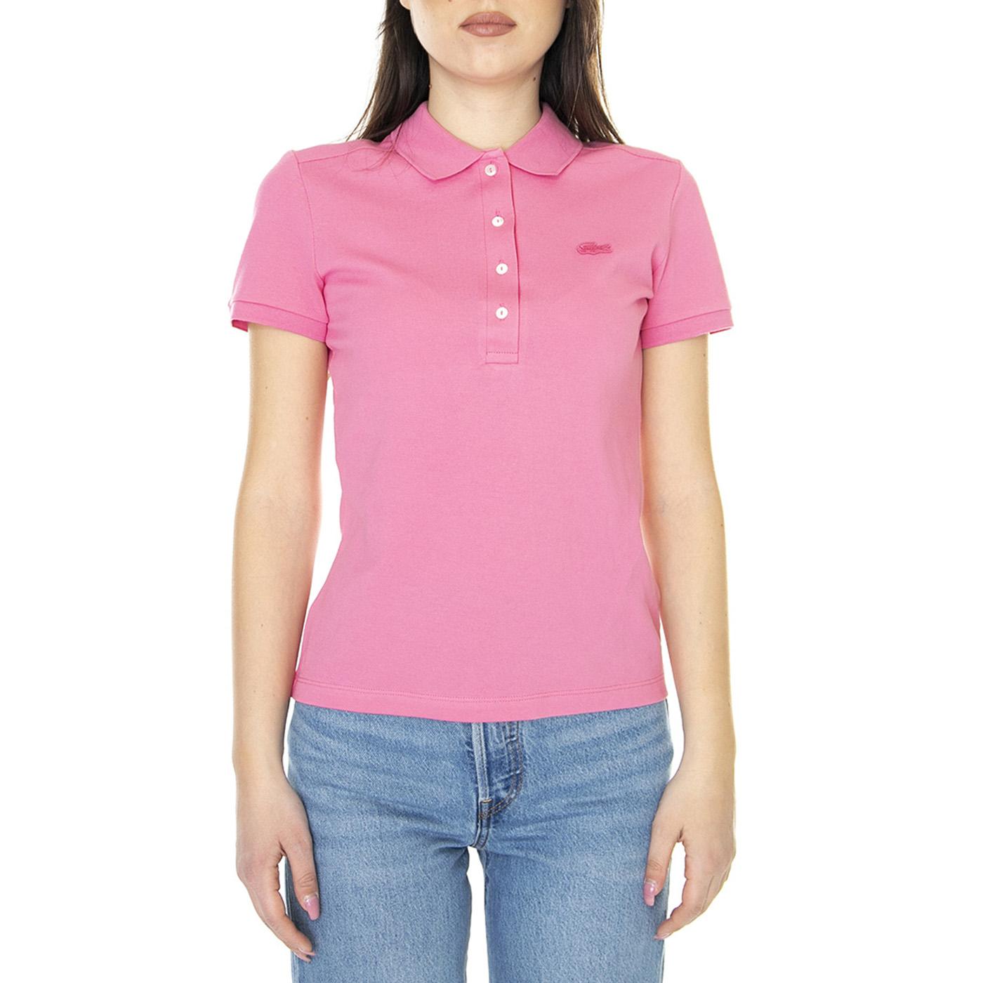 W' Maglietta M/C 2R3 - Polo Donna Rosa PF5462-2R3  LACOSTE 