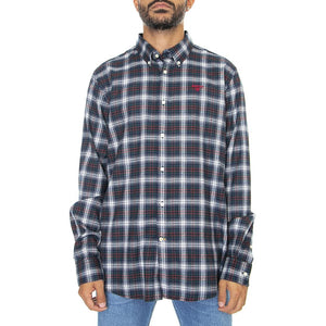 Portland Tailored Shirt Navy - Camicia Uomo Blu / Multicolore 222MMSH5241-NY91  BARBOUR 