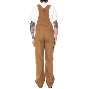 Bib Overall Loose Fit Rinsed Brown - Salopette Denim Jeans Uomo Marrone DK0DB100RBD1  DICKIES 