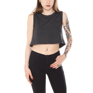 ROSECRANS TANK BLACK HEATHER 214389-BLACK HEATHER  STUSSY 